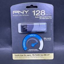 PNY 128GB Turbo USB 3.0 Flash Drive P-FD128TBOP-GE Brand New