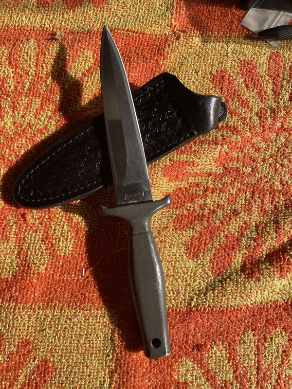 Vintage Gerber Style Boot Knife Made By Bristol Scout Japanese Stainless Sharp