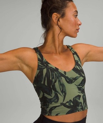 Lululemon FAB! Align Tank Top in Botanical Bloom Green Twill Multi  Size  6