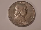 1963 D FRANKLIN HALF DOLLAR 50C US COIN IN CLEAR CAPSULE CIRCULATED 90% SILVER