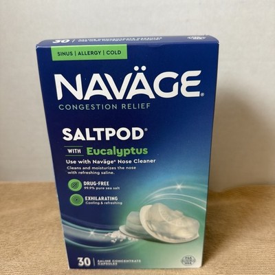 NAVAGE eucalyptus SaltPod 30 CT FACTORY EUCALYPTUS 30 packs Salt pods Exp 2027