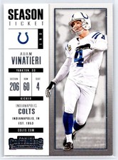 2017 Panini Contenders #18 Adam Vinatieri