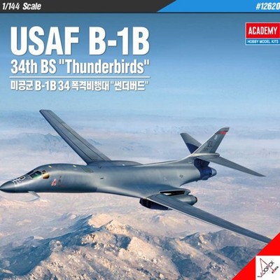 Academy 1/144 USAF B-1B 34. BS ''Thunderbirds'' Hobby Plastikmodellbausatz...