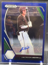 Jackson Merrill Prizm 2021 Prizm Blue /25 #23 Auto
