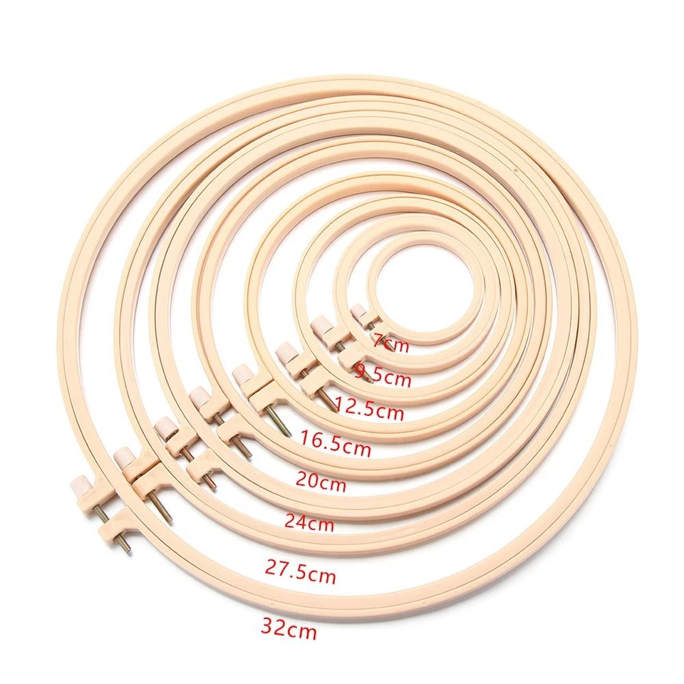 Pattern Needle Arts Embroidery Hoop Ring Sewing Tools Cross Stitch Frame - image 3 of 4