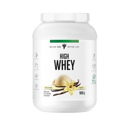 Trec Nutrition High Whey 900g - 25g Eiweiß pro Portion, Glutenfrei