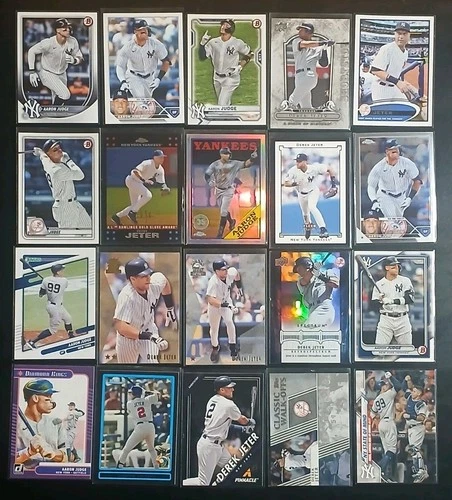Aaron Judge Derek Jeter 50 Card Lot No Duplicates Yankees Legends Ruth Gehrig ++