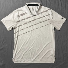 Nike Golf Dri-FIT Vapor Polo Mens Large Gray Photon Dust Performance