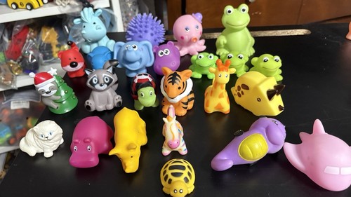 Bathtub Rubber Toy Lot Of 24