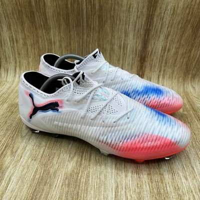 Puma Future 8 Ultimate FG/AG Men's 11.5 White Blue Soccer Cleats 108586-01 NEW