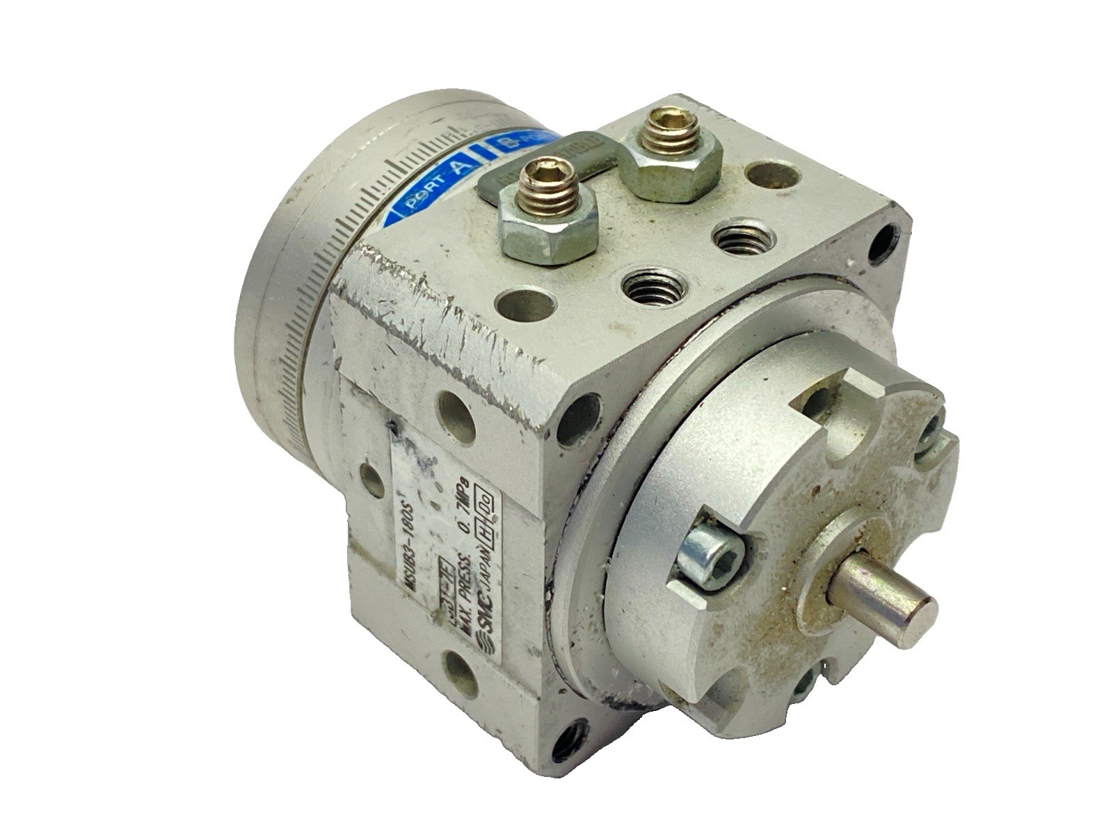 SMC MSUB3-180S Pneumatic Rotary Actuator With Table 180 Degrees