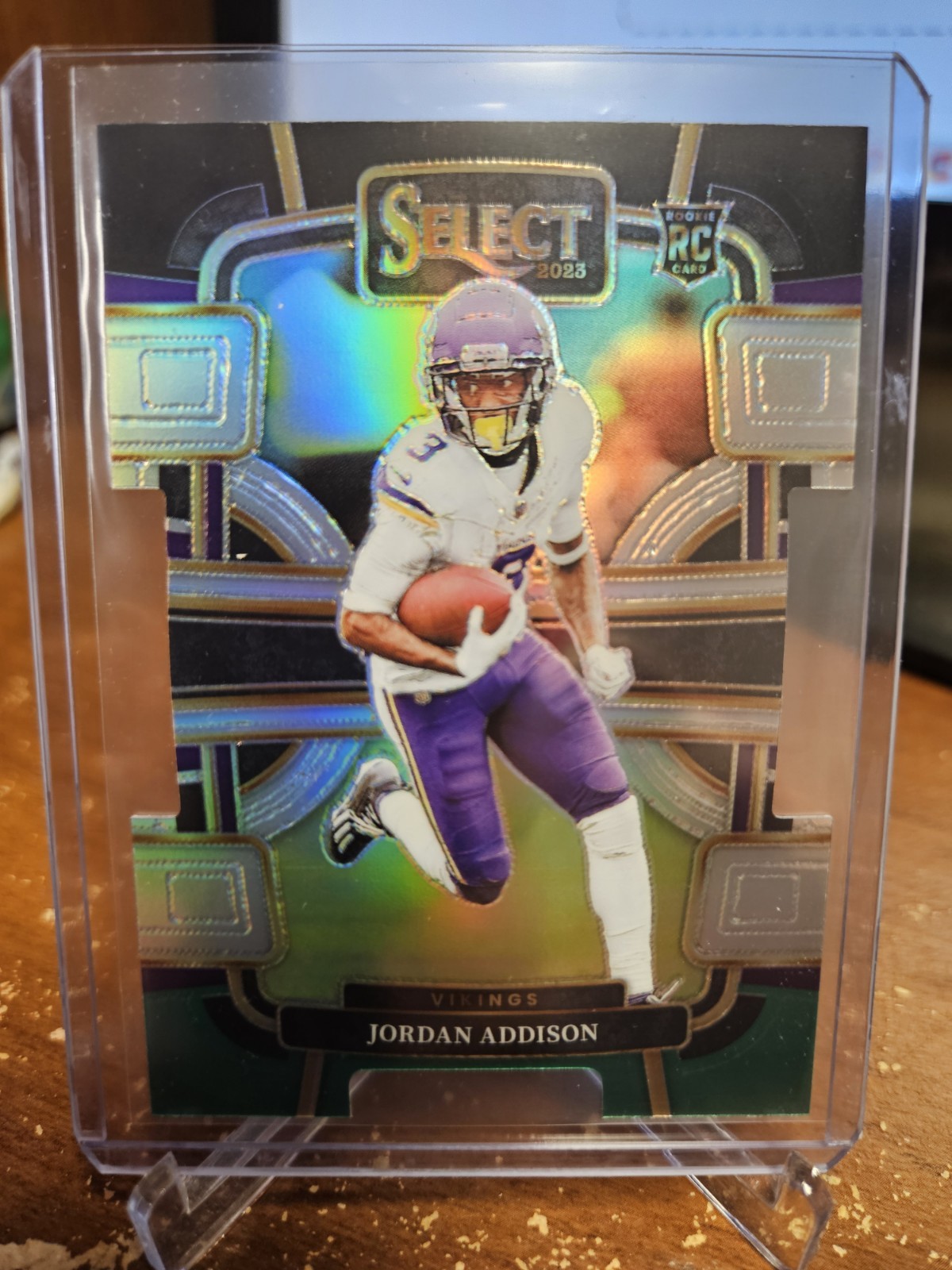 2023 Select Jordan Addison Black and Green Prizms Die Cut RC Concourse #66