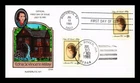 DR JIM STAMPS US COVER EDNA ST VINCENT MILLAY POET FDC COLLINS HAND PAINTED