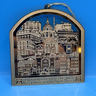 RARE 1995 McLean County IL ornament Downtown Heritage Festival - Route 66