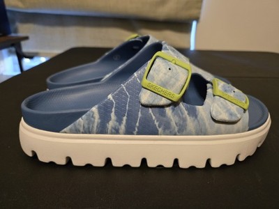 NEW Sketchers Foamies Women's Blue Tye Dye Size 9