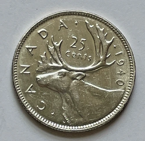 1940 Canada 25 Cents George VI (Q-62)