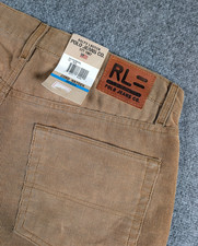 Vtg Ralph Lauren Polo Jeans Company Corduroy Hayden Pants Mens 36/30 Brown NWT
