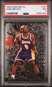 Kobe Bryant 1996 Fleer Metal PSA-7 Rookie Rc Nm #181