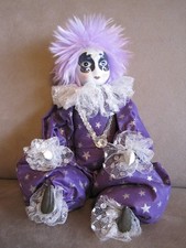 Wunderschöner Harlekin aus Porzellan 22cm groß Top Zustand