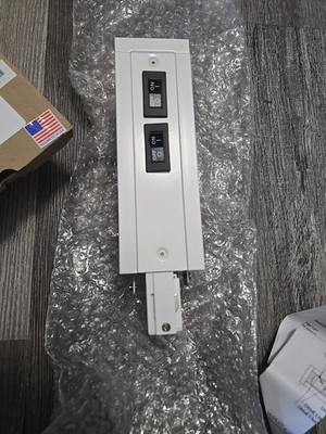 WAC Lighting WEDL-RT-1A-WT W Recessed Track Flanged Live End Left Current Limite