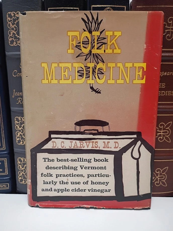 Folk Medicine Dr Jarvis HC Book + Pamphlet Apple Cider Vinegar Honey Foto 2 de 4