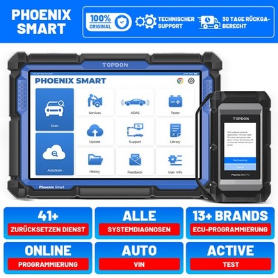 TOPDON Phoenix Smart KFZ Diagnosegerät Online Codierung Programmierung Deutsch