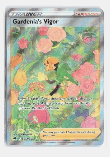 Gardenia's Vigor GG61/GG70 Ultra Rare Crown Zenith Galarian Gallery Near Mint