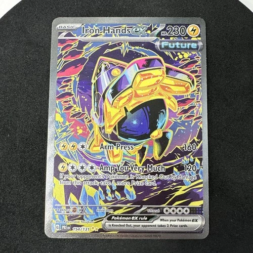 Iron Hands ex 154/131 Prismatic Evolutions Special Illustration Rare Pokemon NM