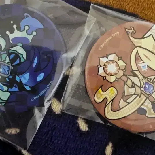 Cookie Run 4th Anniversary Shamil & Puba Badge Set Unopened