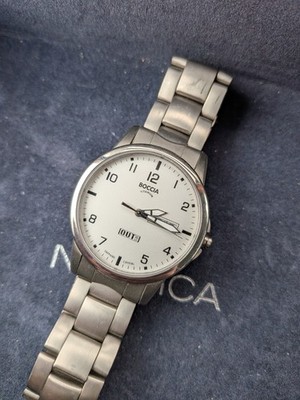 Boccia Titanium 604-09 Men's Watch, Outside Special Edition, Running New Battery