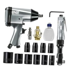 17 Pcs Air Tool Kit 12-inch Pneumatic Air Impact 17pc Combination Set 17 Pcs Air Tool Kit 12-inch Pneumatic Air Impact 17pc Combination Set