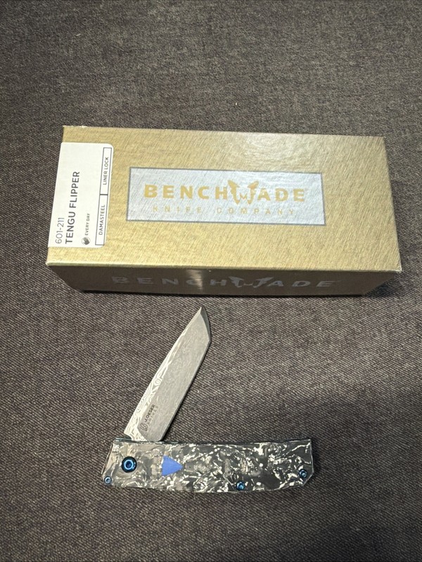 BENCHMADE 601-211 Tengu Flipper GOLD CLASS Damasteel #2953 New In Box