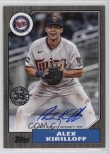 2022 Series 1 1987 Topps Baseball Black 61/199 Alex Kirilloff #87BA-AK Auto 0t08