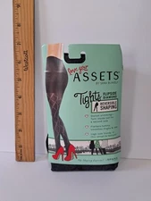 Spanx Love Your Assets Tights Sara Blakely Sexy Black Flipside Diamond Sz 5 NWT 