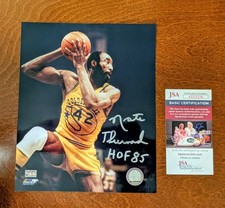 Nate Thurmond SIGNED Autographed 8x10 Photo w/ HOF 1985 Insc. JSA - NBA Warriors