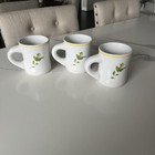 3 BEE MUG Mary Lake-Thompson Diner Style White with Bee & Yellow Band Stoneware — photo 3