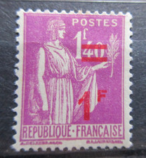FRANCE timbre neuf ** variété SURCHARGE déplacée lot NR64