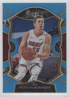 2020-21 Panini Select Concourse Light Blue Prizm 82/299 Duncan Robinson #30 16rl