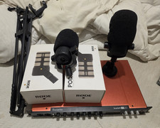 Scarlett 18i20 w/ RØDE PodMic Dynamic Cardio...
