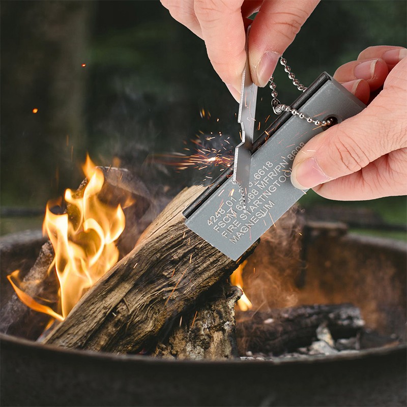 Outdoor Fire Starter Magnesium Flint Stone Lighter Survival