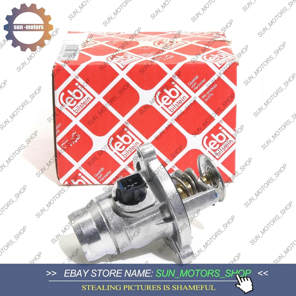 OEM Aluminum Thermostat w/ Housing For BMW X5 X6 E53 E60 E63 E64 E65 E66 E70 E71 — 第 2/4 张图片