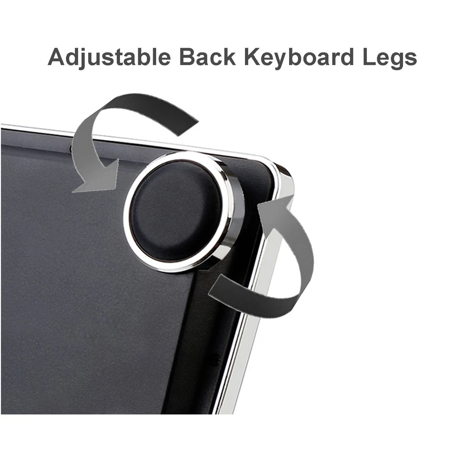 Retro Desktop Mechanical Typewriter-Style Keyboard Metal Base and Chrome Keyc... - Image 4 of 4