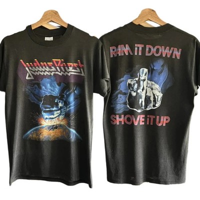 1988 Judas Priest Ram It Down Shove It Up Single Stitch T-shirt Reprint