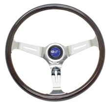 Empi Wood Steering Wheel Kit 380mm Vw Beetle Ghia Type 3 Billet Boss 79-4022-0