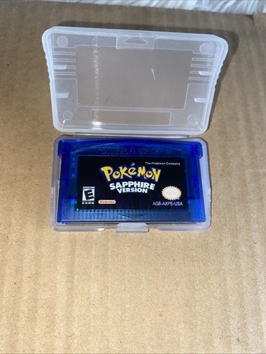 Nintendo Pokemon Sapphire Version Includes Protective Plastic Case