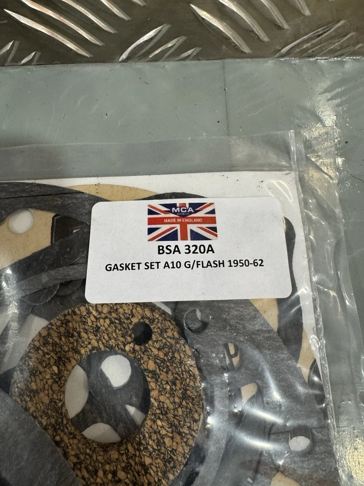 MCA BSA 320A Gasket Set A10 Golden Flash 1950-62 650cc OHV Brand New Sealed 2