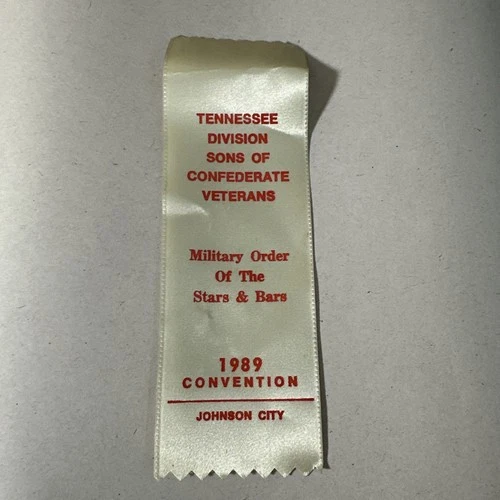 Tennessee Division Sons Confederate Veterans 1989 Convention Ribbon Johnson City