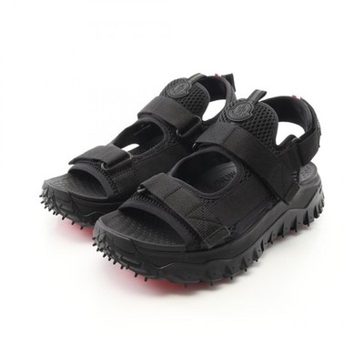 MONCLER TRAILGRIP VELA Sandalen Canvas Mesh schwarz #40 NEU Damen