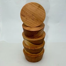 BLACK CHERRY BOWL BLANK, 6”x2.5",  WOOD LATHE TURNING STOCK BLOCK, FREE SHIPPING