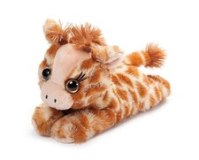 The Petting Zoo Giraffe Stuffed Animal Plushie Slap Bracelet, Medium, Orange 